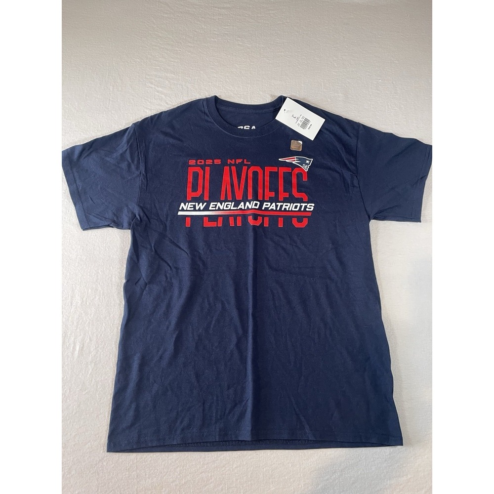 MENS NFL 2025 Playoffs New England Patriots T-shirt - SIZE L